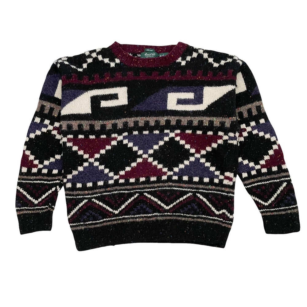 Vintage Marshall Field's Wool Sweater Men's Large - Hand Loom